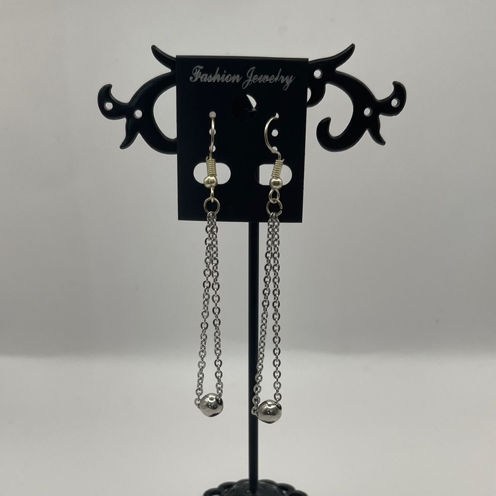 Fashion Jewelry Silver Dangle Earrings